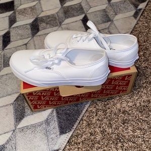 Kids Size 3 white vans